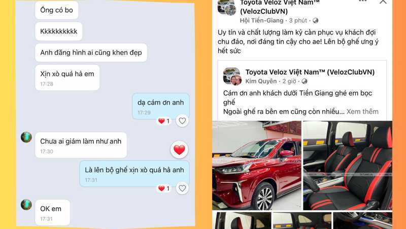 phản hồi khách hàng khi bọc ghế da toyota wigo